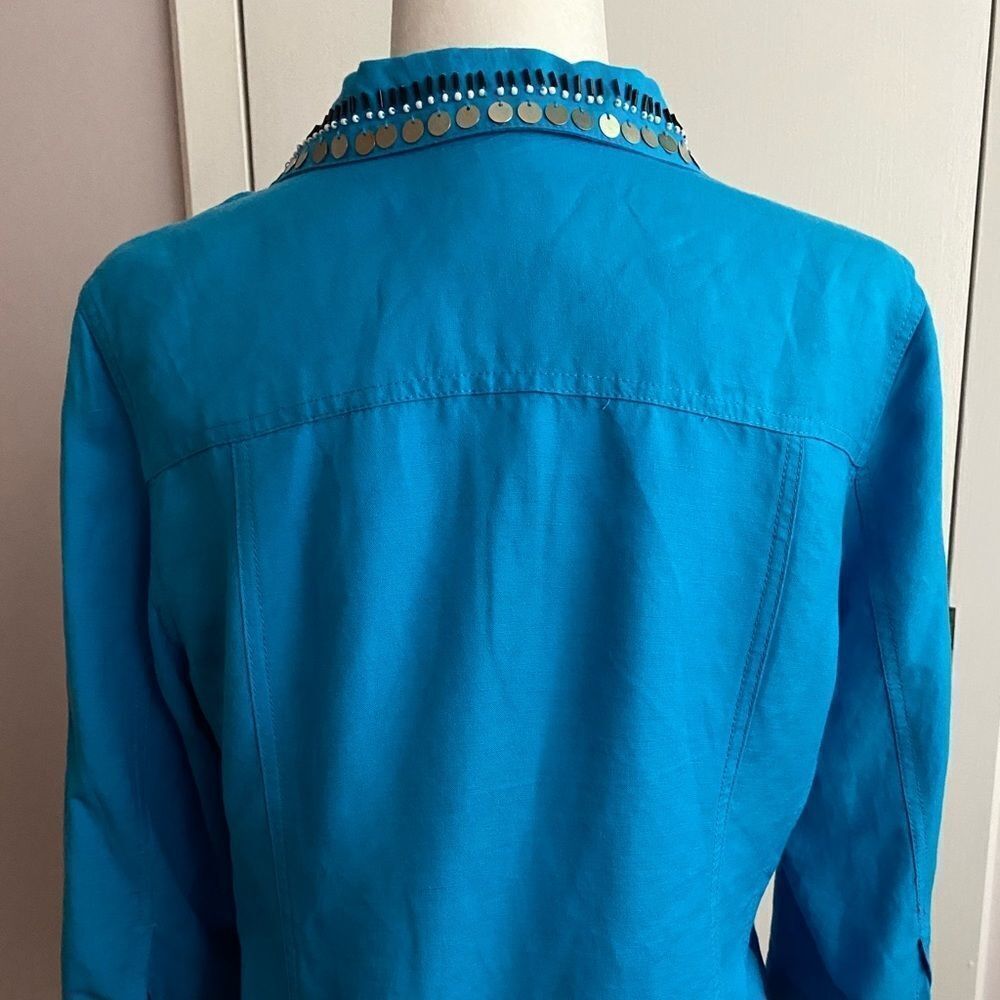 Ruby Rd. Petite Beaded Button Jacket Top | Vibran… - image 5